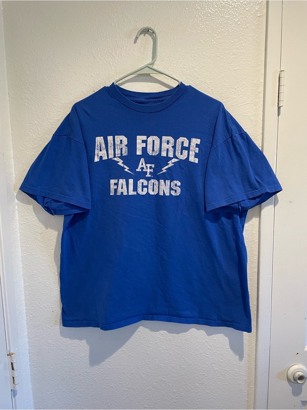 Air Force Falcons Royal Blue Short Sleeve Graphic Tee Shirt Men's XL